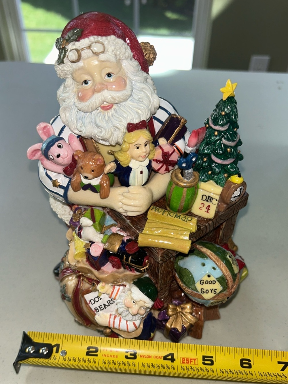 1990’s Vintage Fitz and Floyd Multicolor Musical Santa Holiday Figurine - Picture 5 of 13